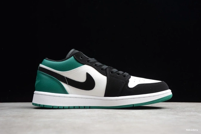 Cheap TBK Mystic Black Air Jordan Low Green 553558-113 White 1 0818